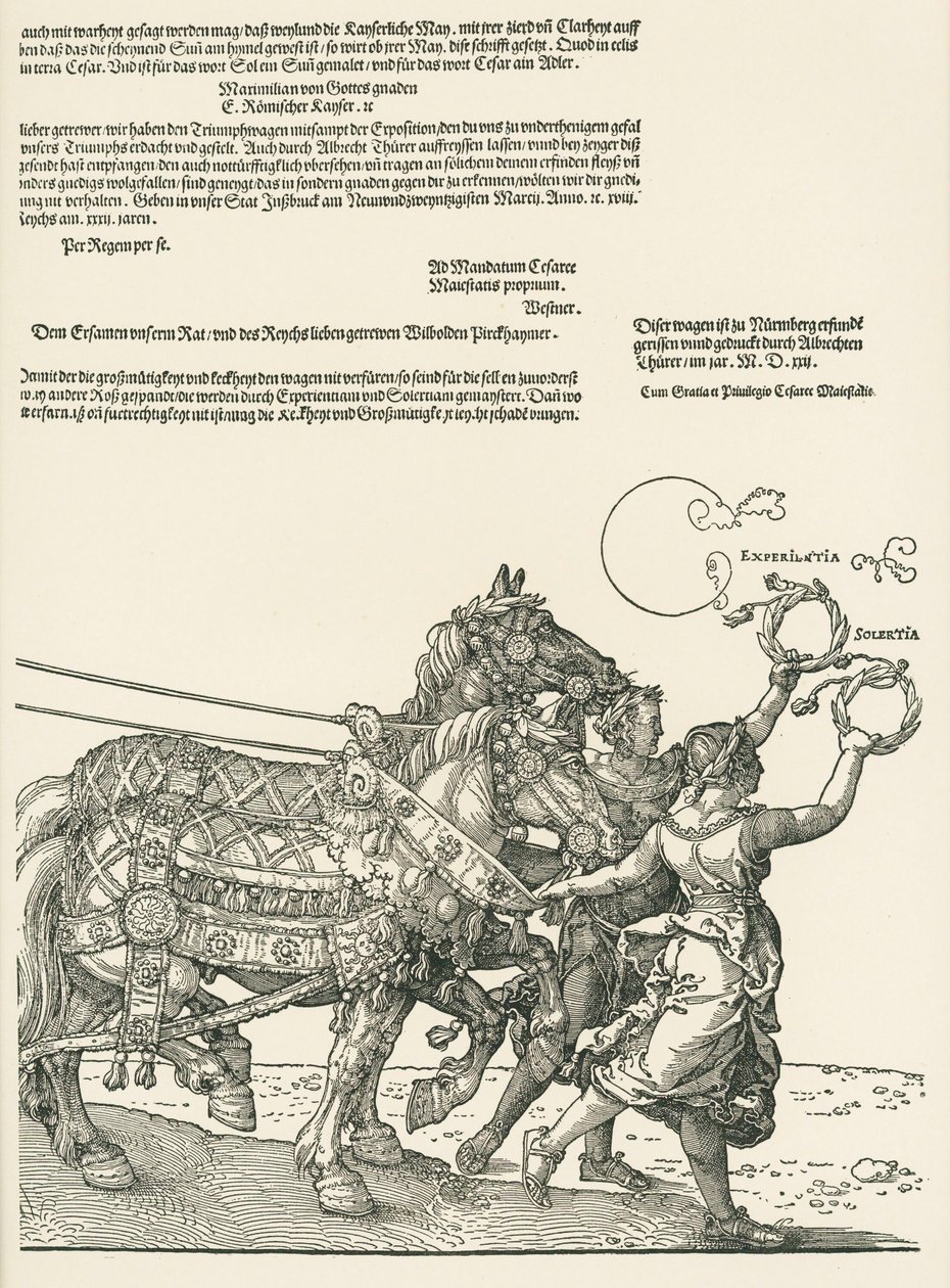 The Great Triumphal Car by Albrecht Dürer or Duerer