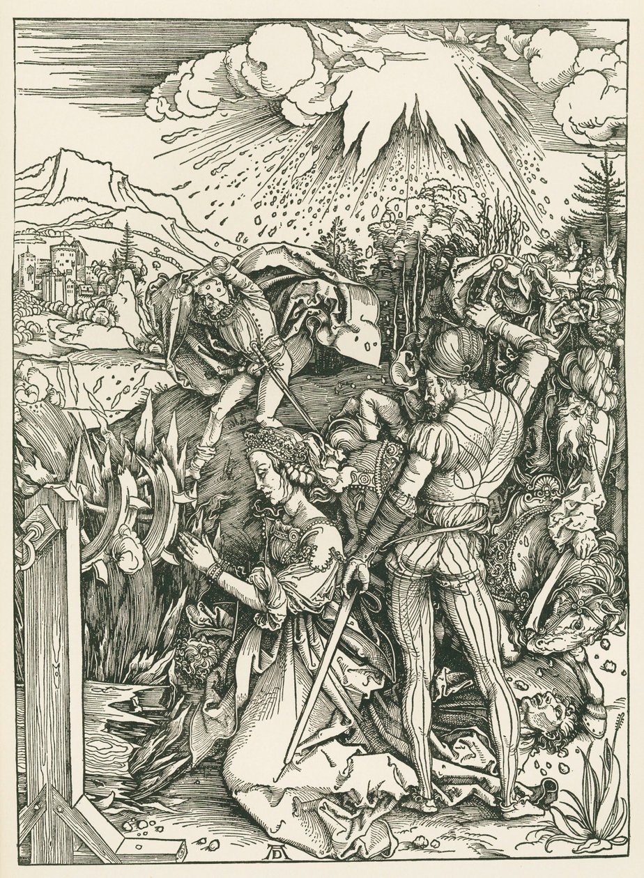 The Martyrdom of Saint Catherine of Alexandria by Albrecht Dürer or Duerer