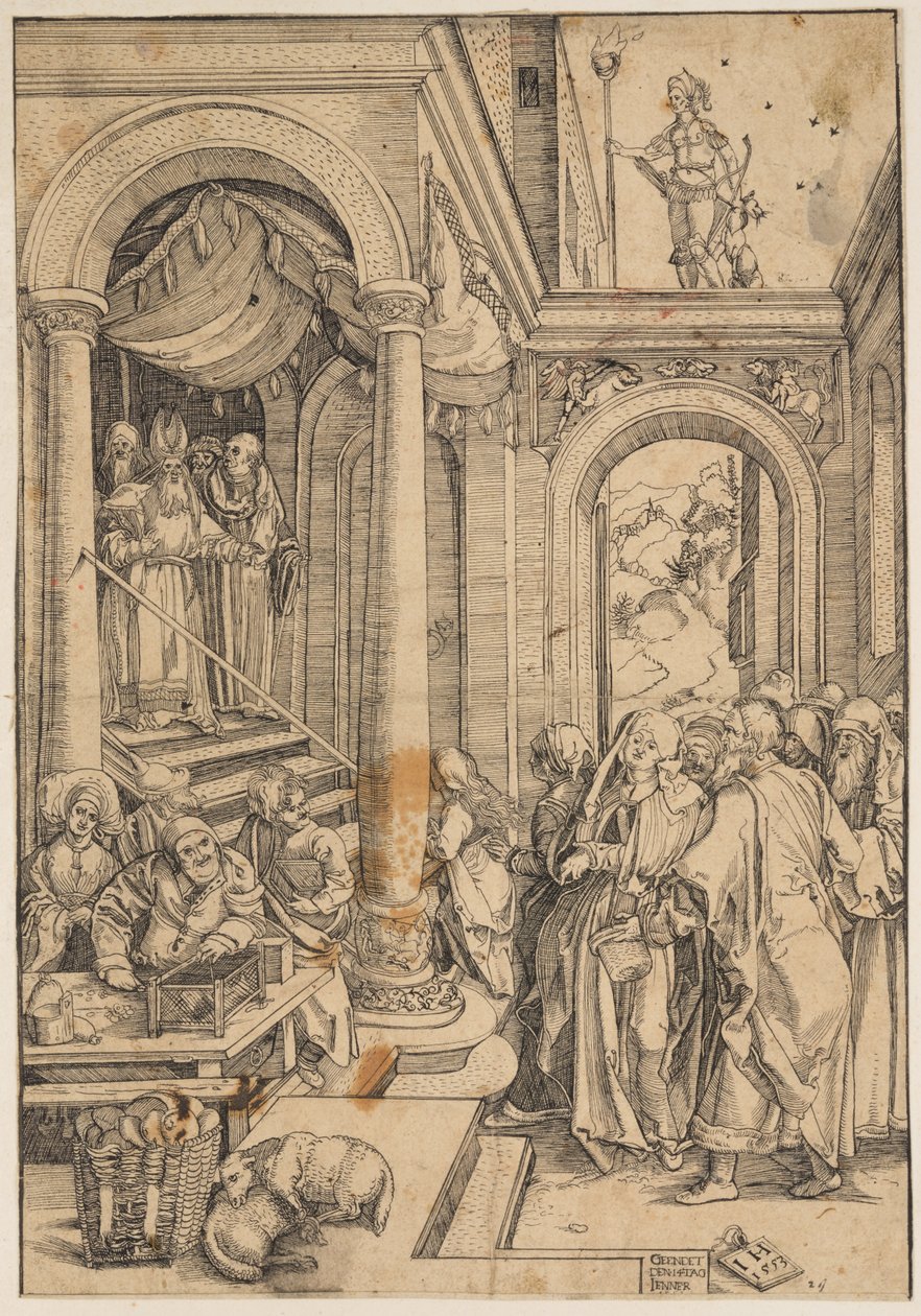 The Presentation of the Virgin in the Temple by Albrecht Dürer