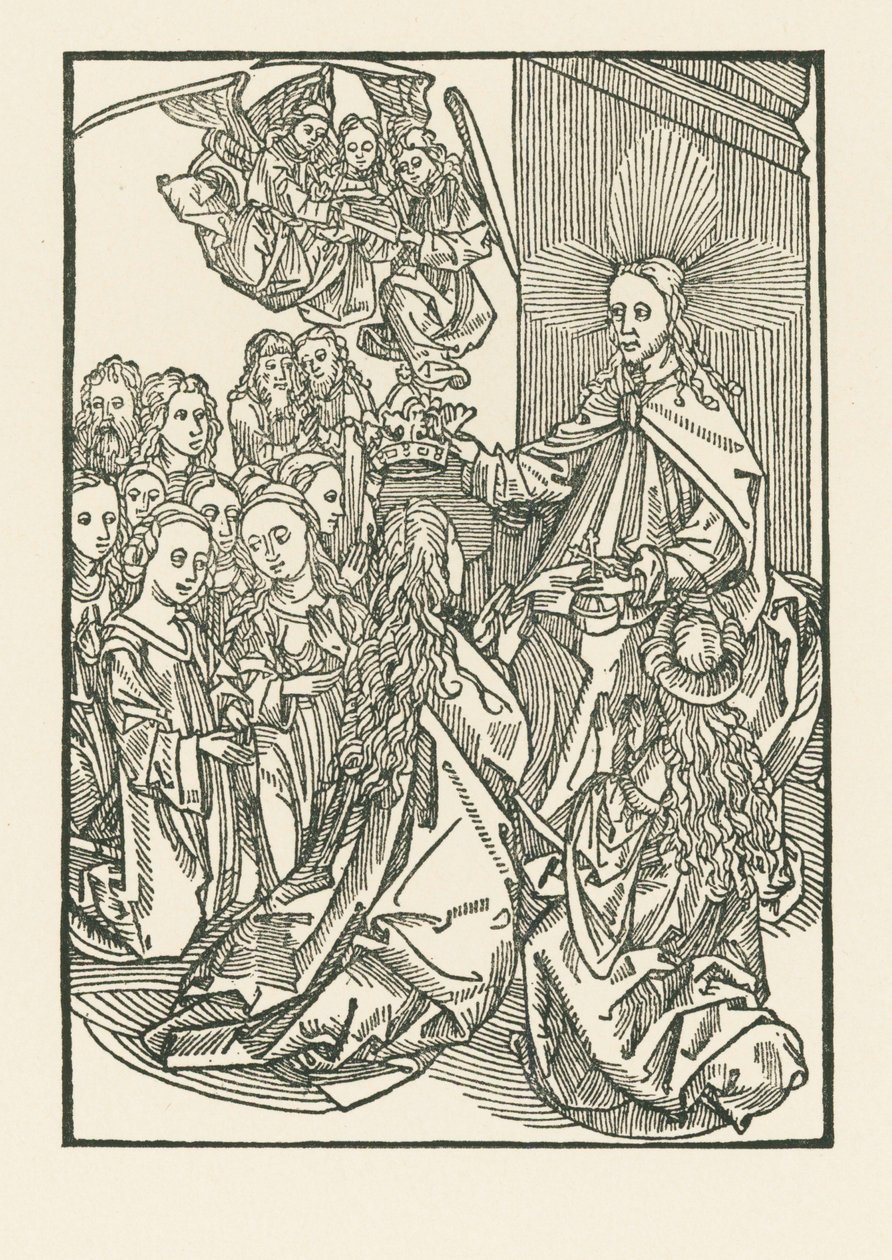 The Reward of the Chosen, Represented by the Crowning of Mary Surrounded by the Saints by Albrecht Dürer or Duerer