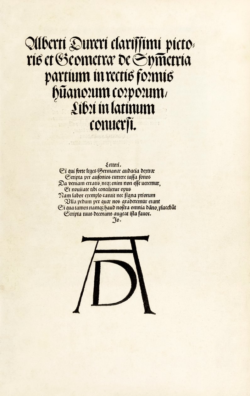 Title Page Featuring Durer