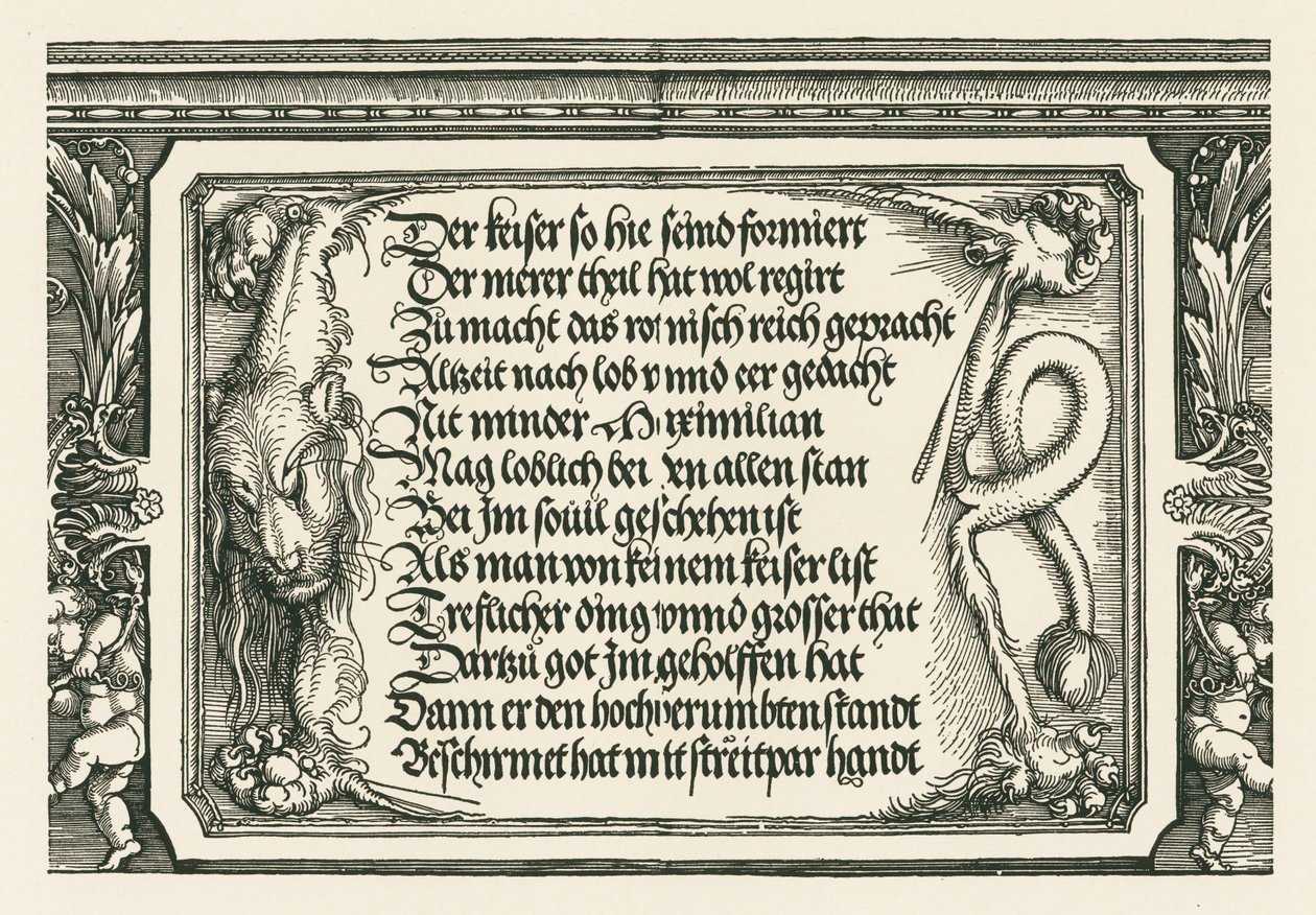 Triumphal Arch for Emperor Maximilian I by Albrecht Dürer or Duerer