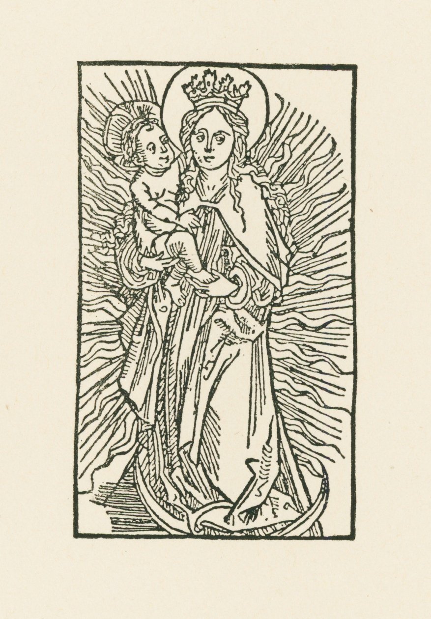 Virgin Mary in the Sun by Albrecht Dürer or Duerer