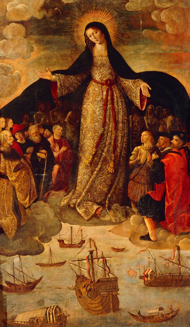 The Virgin of the Navigators (centre panel) by Alejo Fernandez