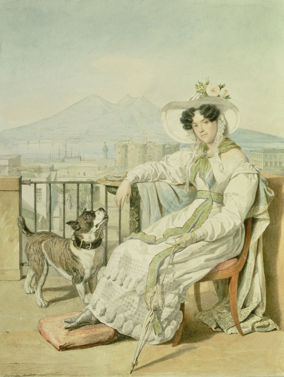 Portrait of Princess Natalia Golitsin by Aleksandr Pavlovich Bryullov