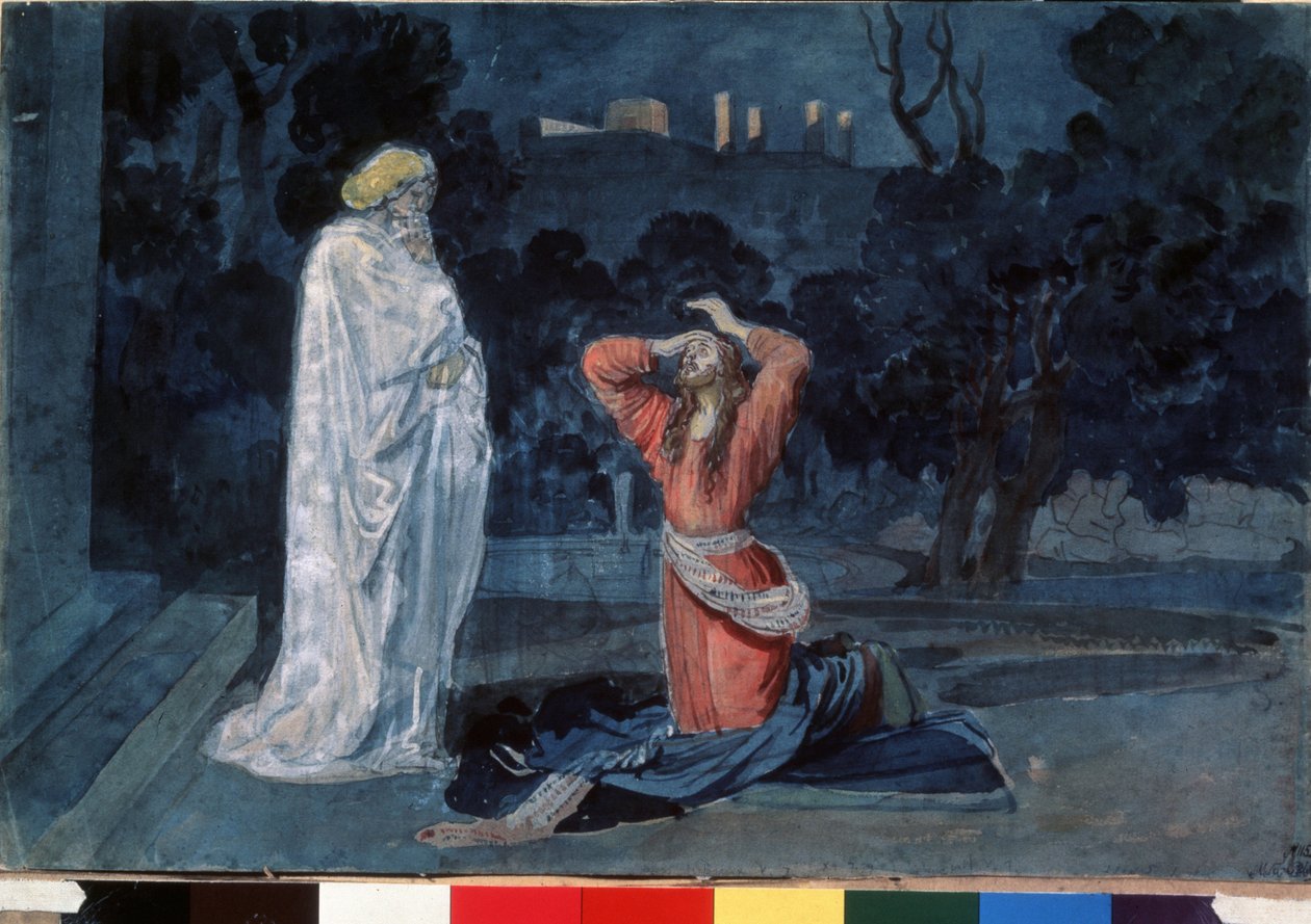 Jesus in the Garden of Gethsemane by Aleksandr Andreevich Ivanov