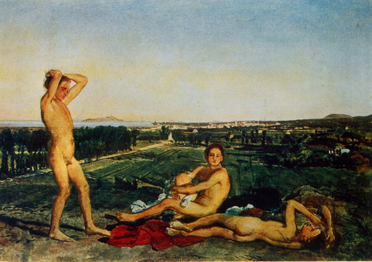 On the Shore of the Bay of Naples by Aleksandr Andreevich Ivanov