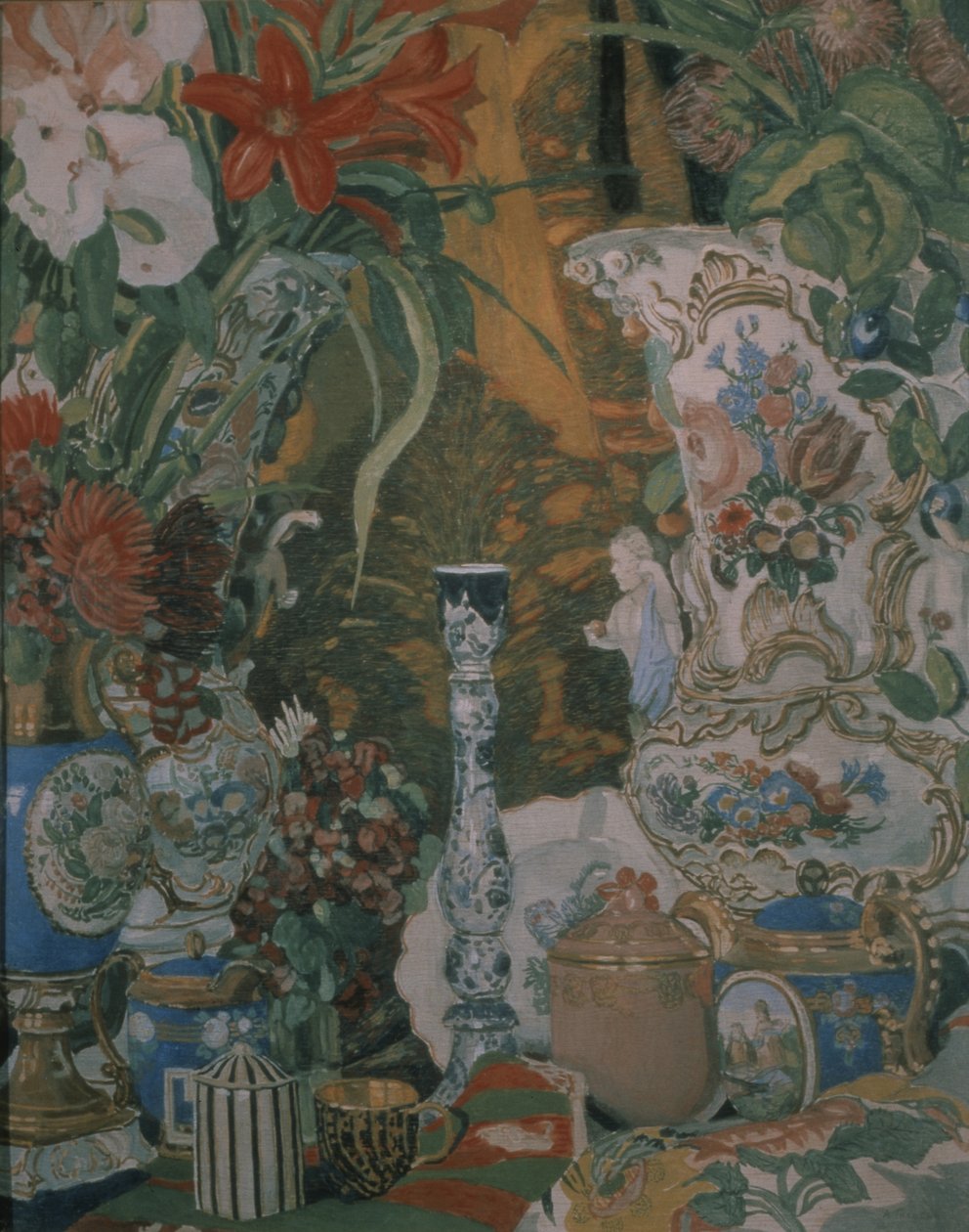 Still Life: Flowers and Porcelain by Aleksandr Jakovlevic Golovin