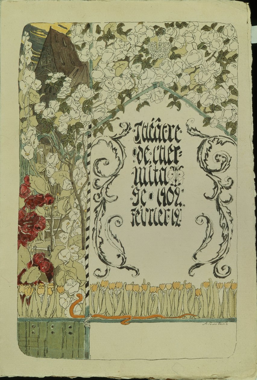 Theatre Programme for the Theatre Play Faust by Aleksandr Jakovlevic Golovin