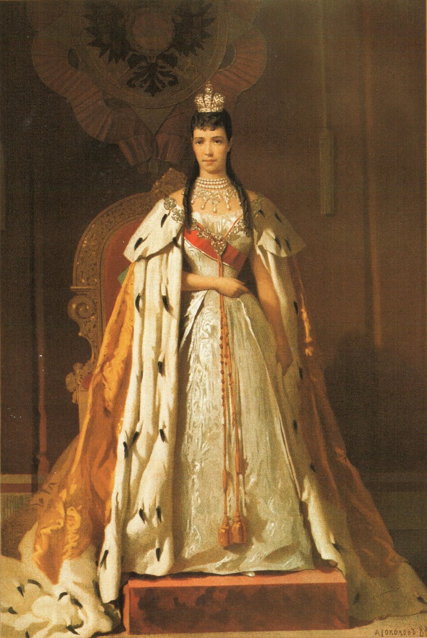 Portrait of Maria Fyodorovna by Aleksandr Petrovic Sokolov
