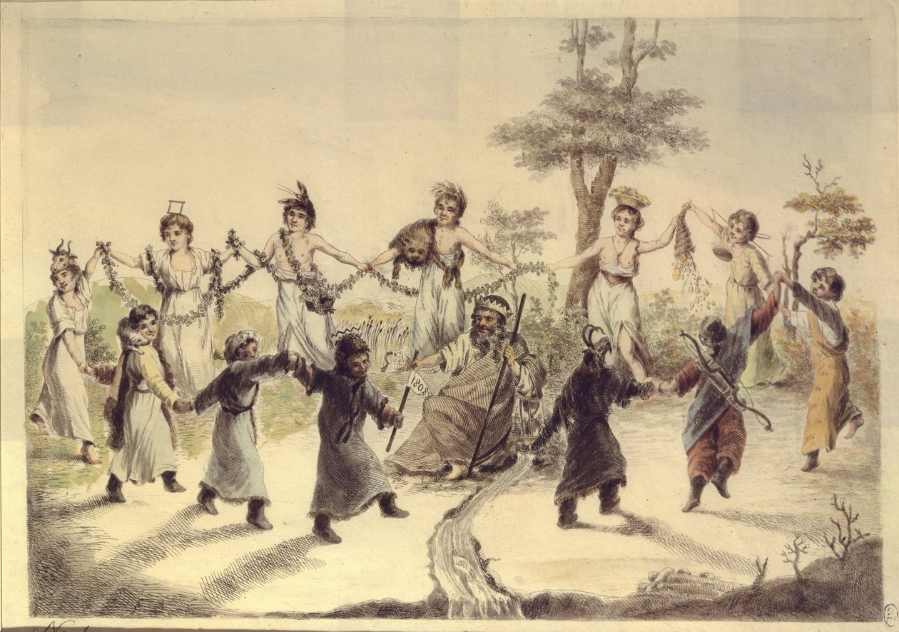 Allegory of the Twelve Months of the Year by Aleksei Gavrilovich Venetsianov