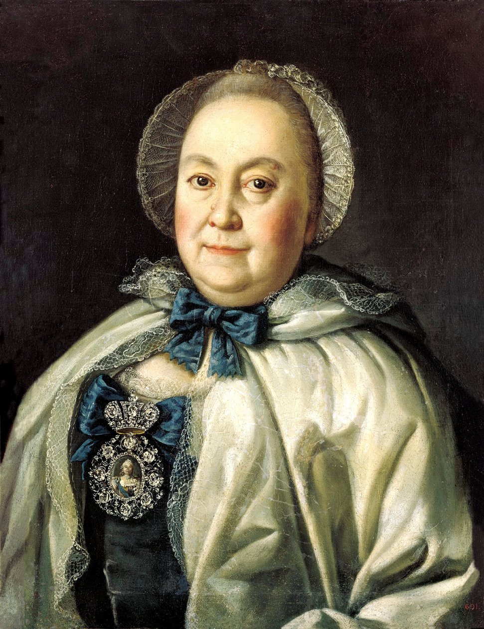 Portrait of the Lady-in-waiting Countess Maria A. Rumyantseva by Aleksei Petrovich Antropov