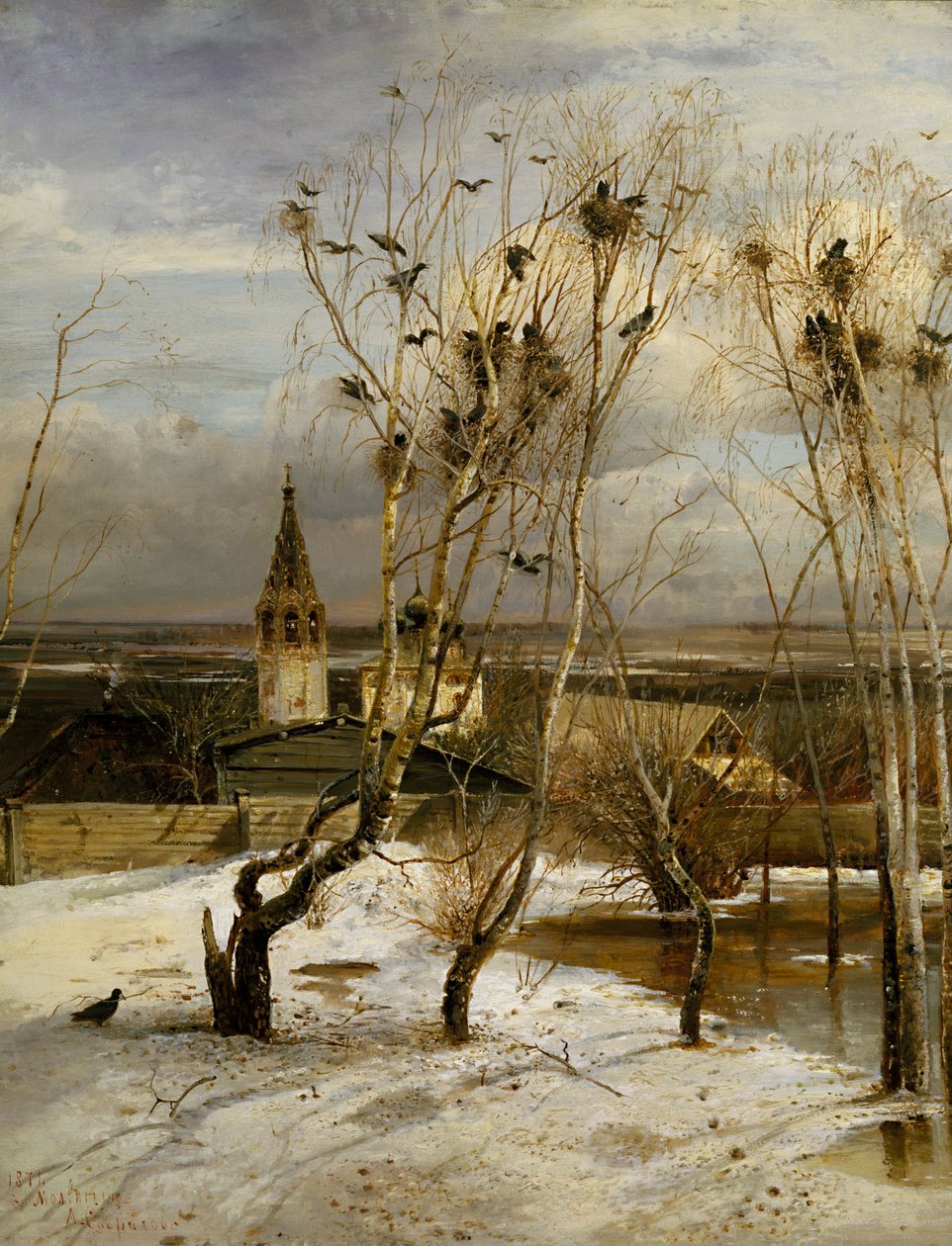 Rooks Have Returned by Alexei Kondratjewitsch Sawrassow