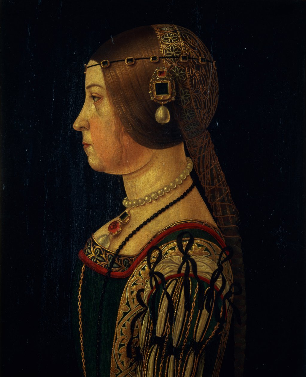 Portrait of Barbara Pallavicino, c.1520-28 by Alessandro, Araldi