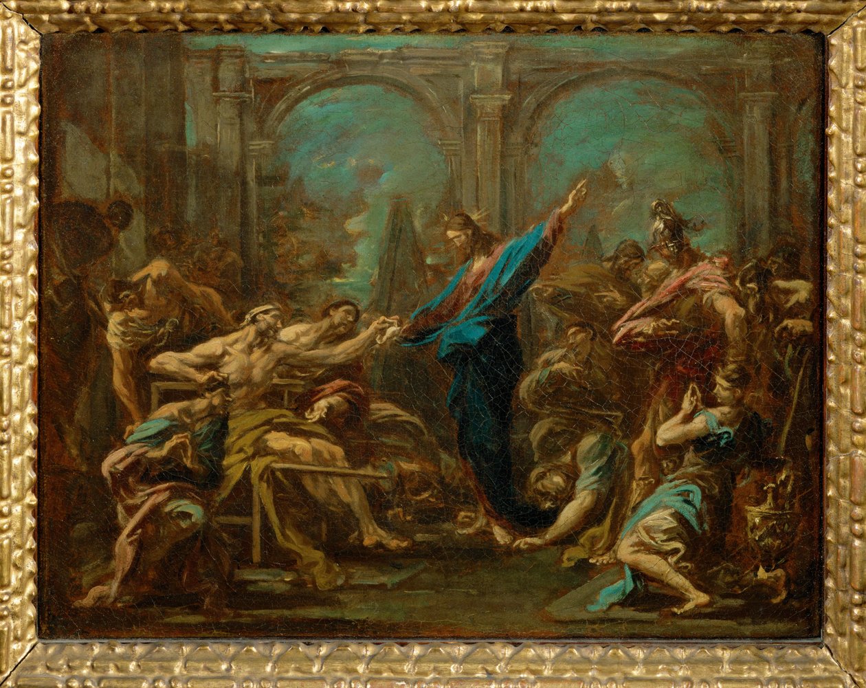 Christ Heals the Lame by Alessandro (style of) Magnasco