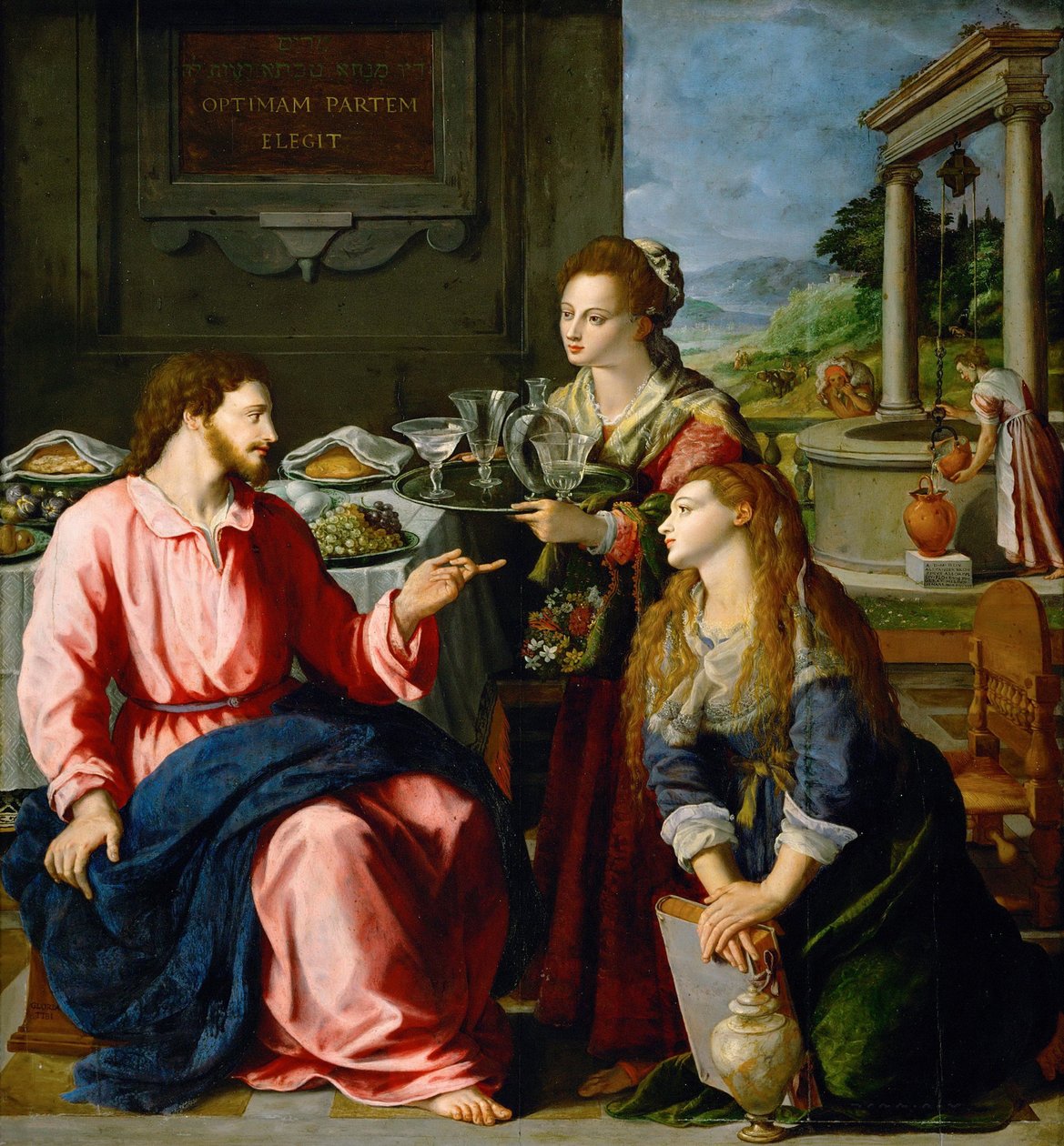 Christ in the House of Martha and Mary by Alessandro Allori
