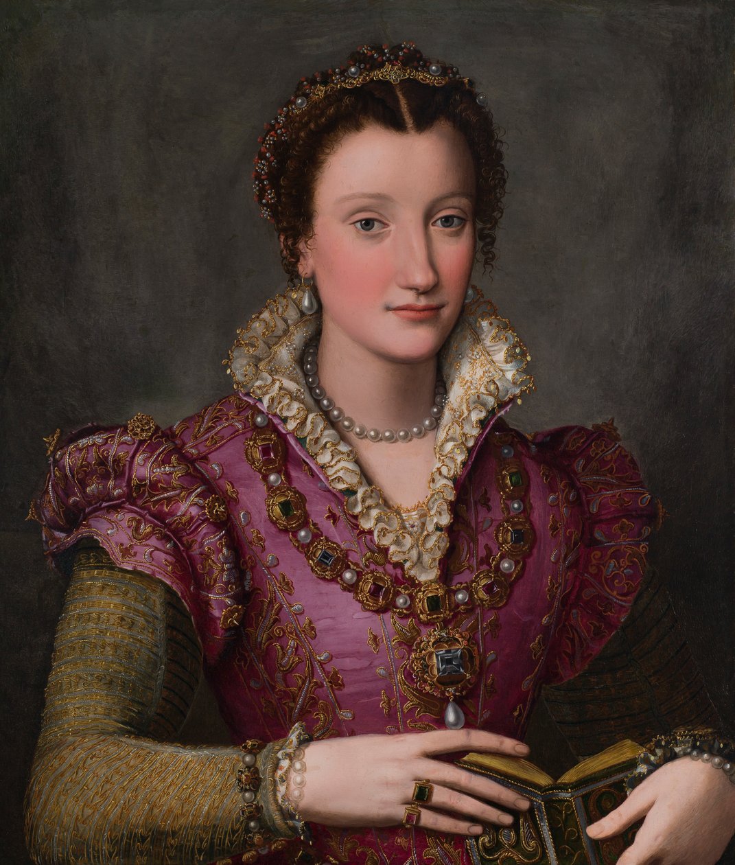 Portrait of a Lady, probably Camilla Martelli de’ Medici by Alessandro Allori