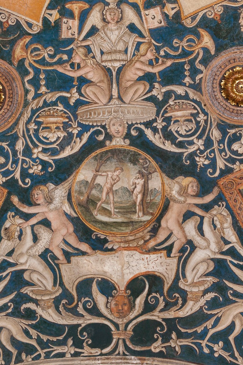 Adam and Eve (detail) by Alessandro Araldi