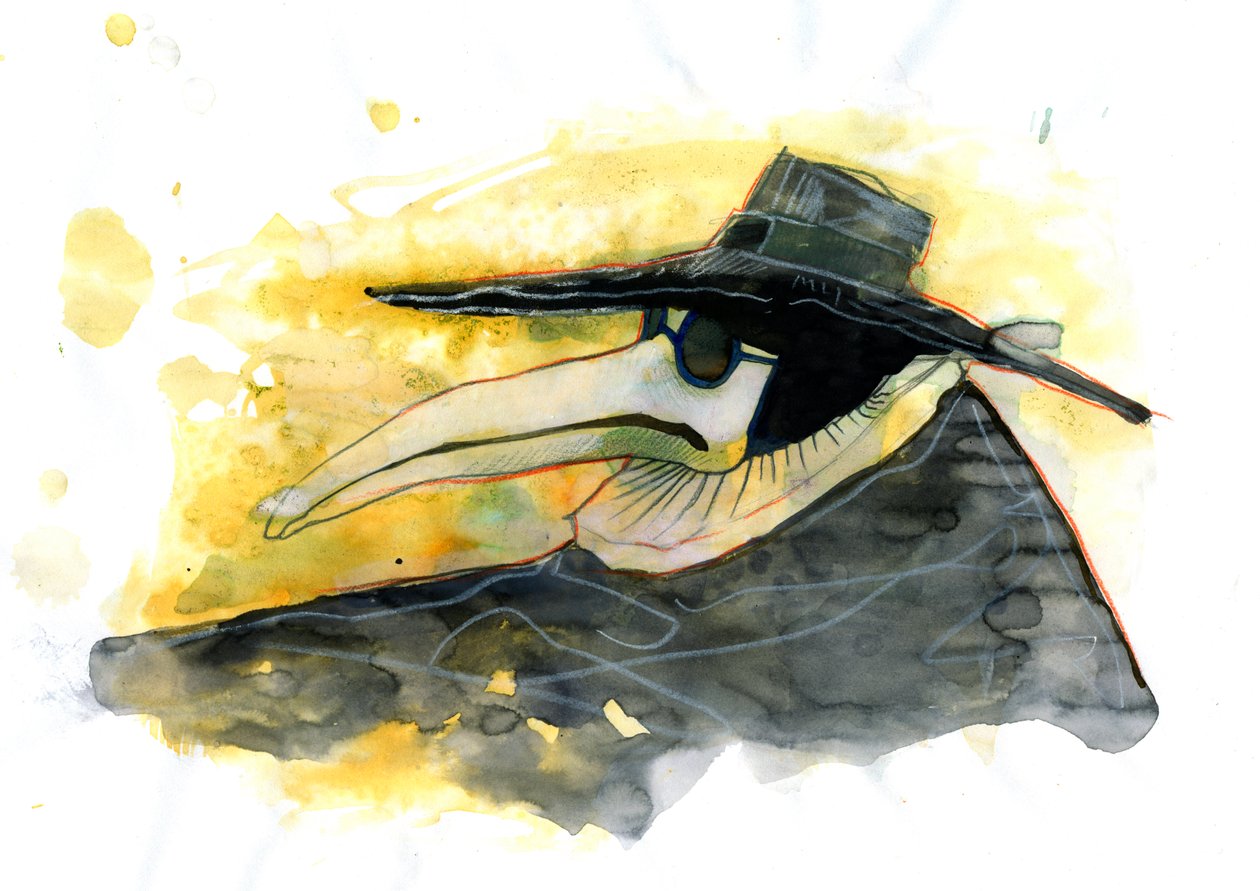 A Plague Doctor Wearing a Beak-Like Mask Filled with Aromatic Items by Alessandro Lonati