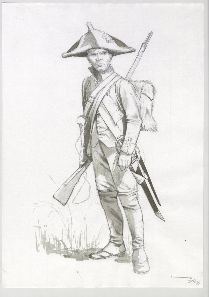 First Empire (1804-1814 and 1815): costume of a Napoleonic army soldier, French gunner by Alessandro Lonati