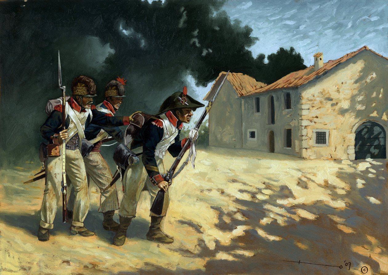 First Empire: Grenadiers of the French Infantry on Patrol During the Italian Campaigns by Alessandro Lonati