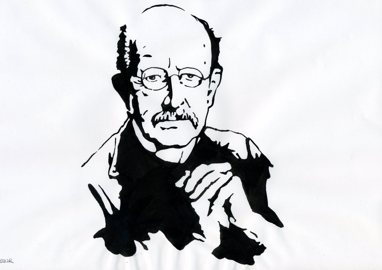 Portrait of Max Planck, German physicist by Alessandro Lonati