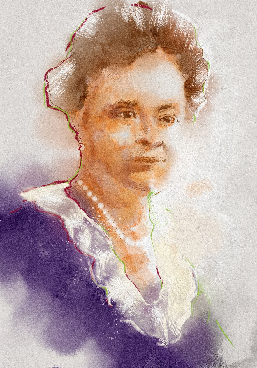 Portrait of Pharmacologist Gertrude B. Ellion by Alessandro Lonati