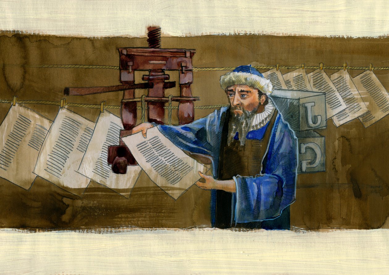 Portrait of Johannes Gutenberg by Alessandro Lonati