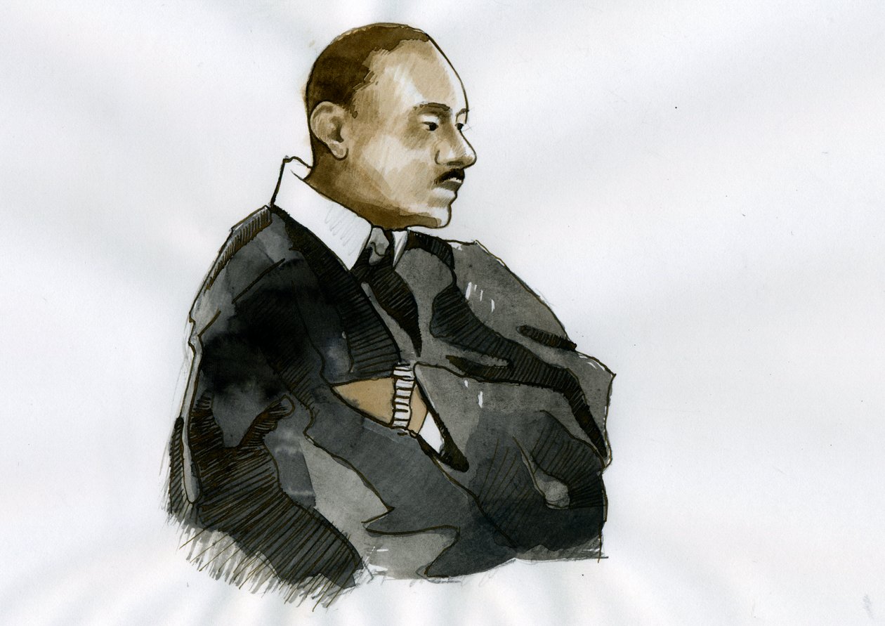 Portrait of Pastor Martin Luther King by Alessandro Lonati