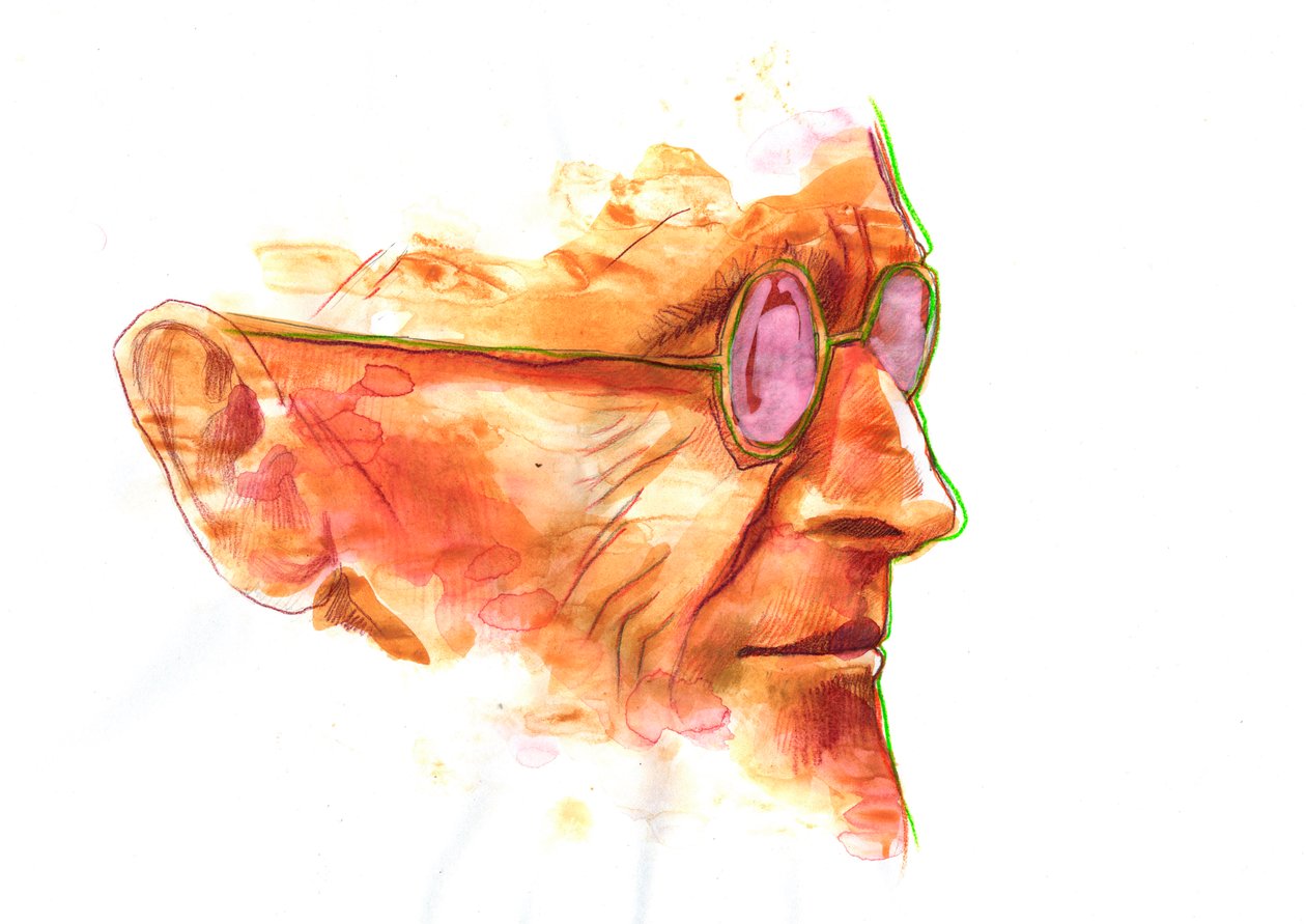 Portrait of Hermann Hesse by Alessandro Lonati