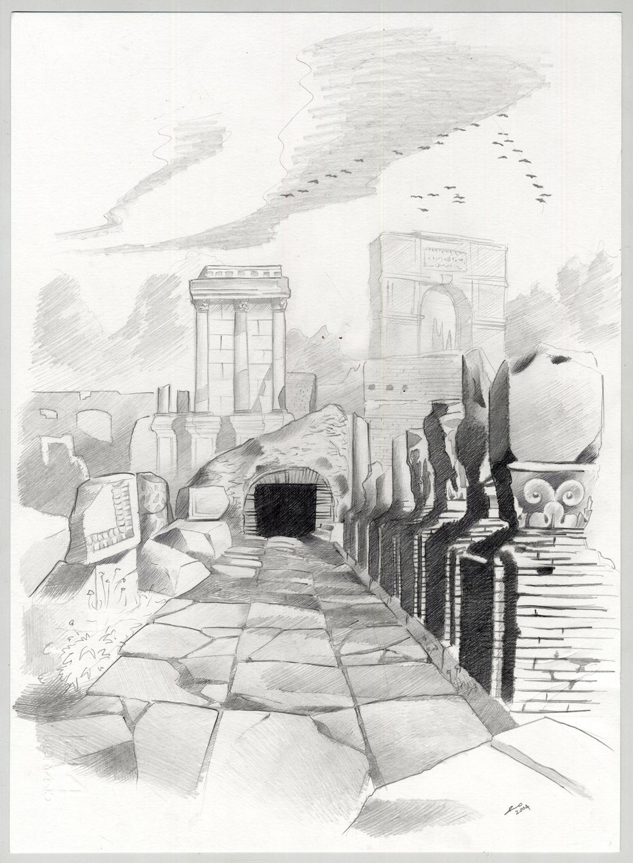 Ruins of the Roman Era in Rome, Forum by Alessandro Lonati