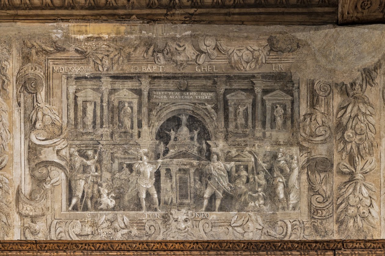 Theatrical productions curated by the academy, Hall of the vestibule by Alessandro Maganza