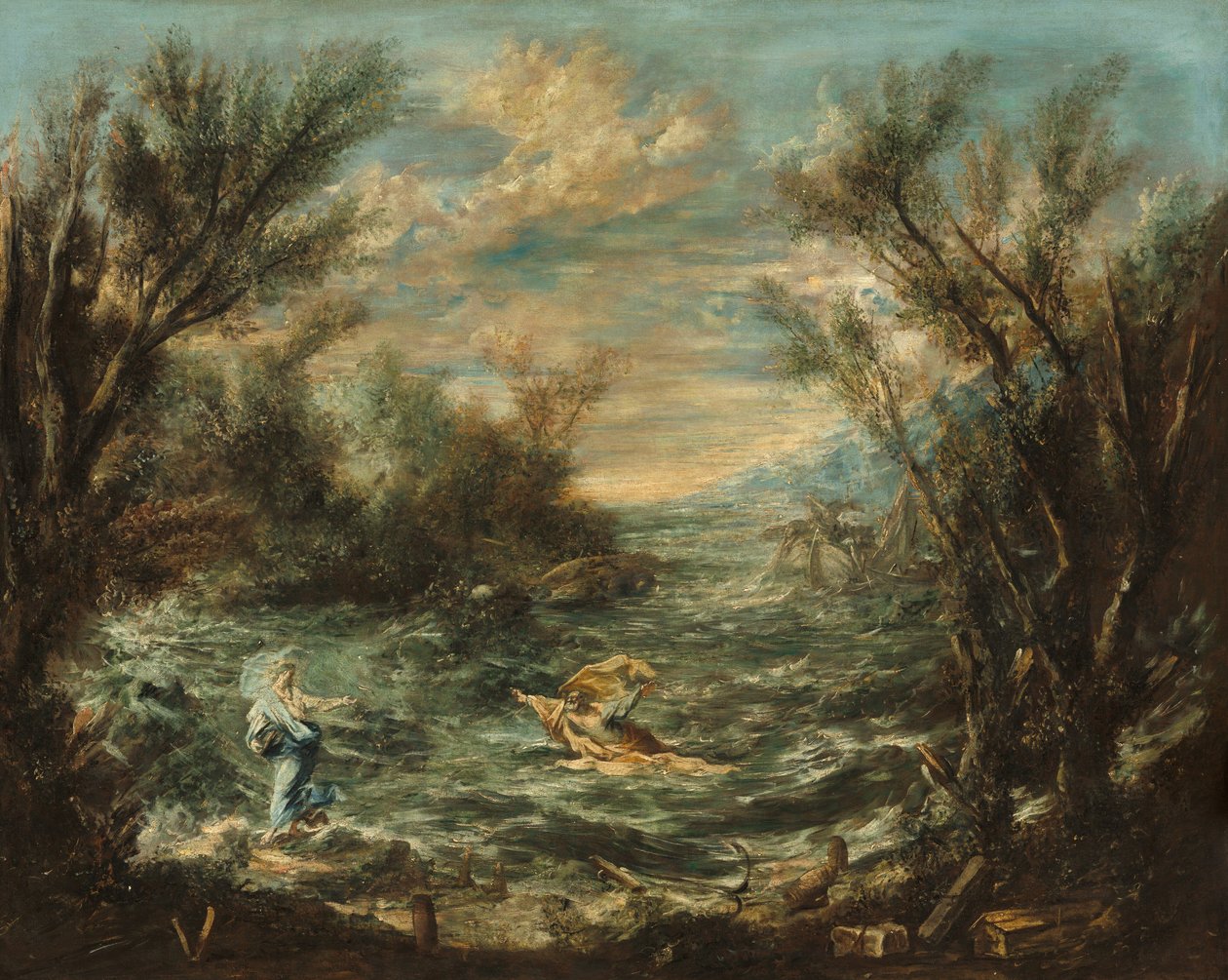 Christ at the Sea of Galilee, c. 1740 by Alessandro Magnasco