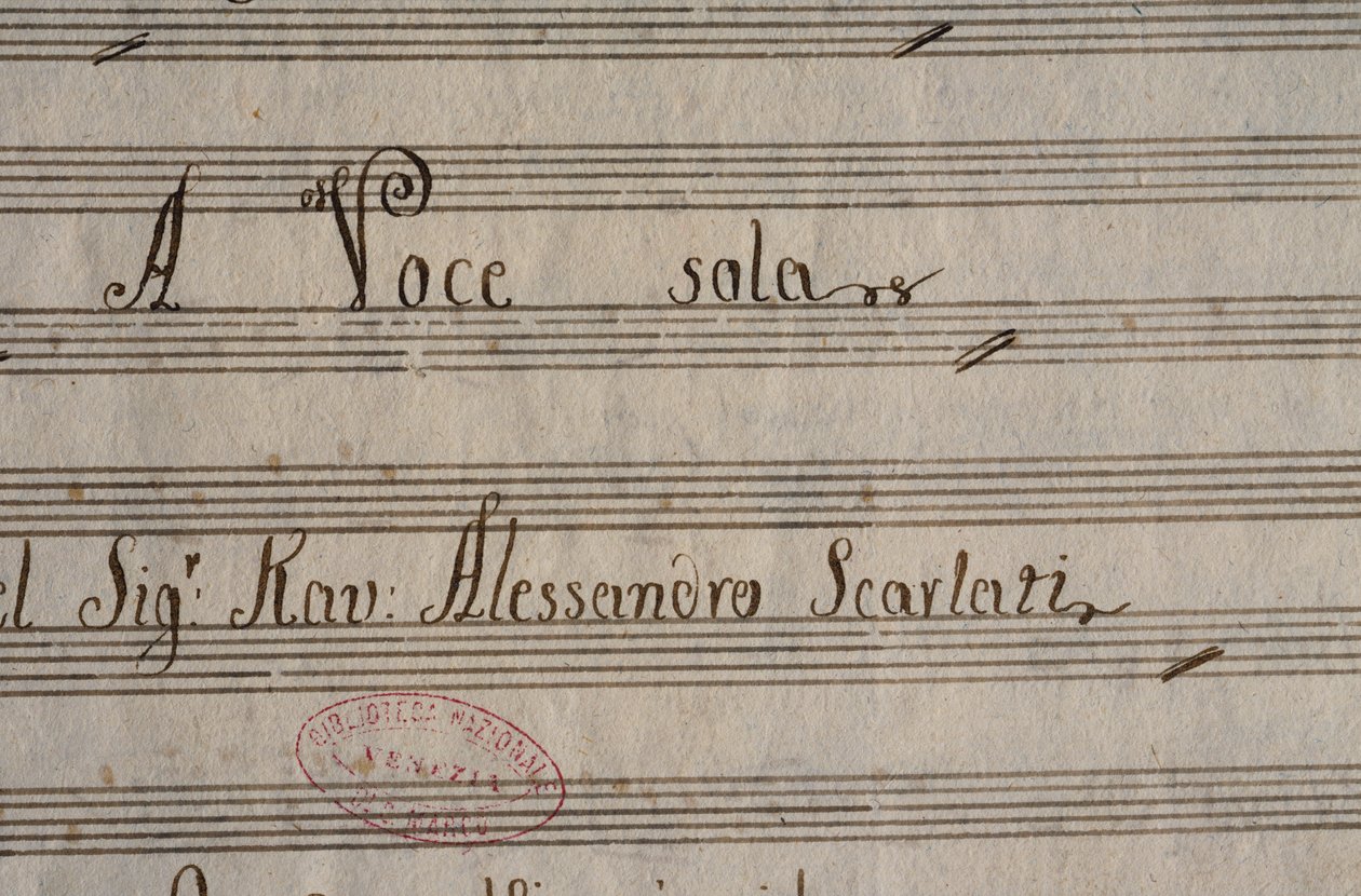 Manuscript Score of XXV Cantatas for Solo Voice by Alessandro Scarlatti by Alessandro Scarlatti