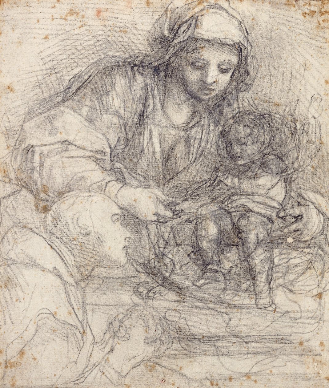 The Madonna and Child with a Carthusian Monk by Alessandro Tiarini