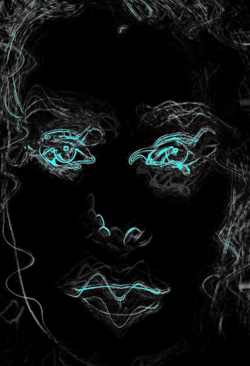 Blue Eyes Face by Alex Caminker