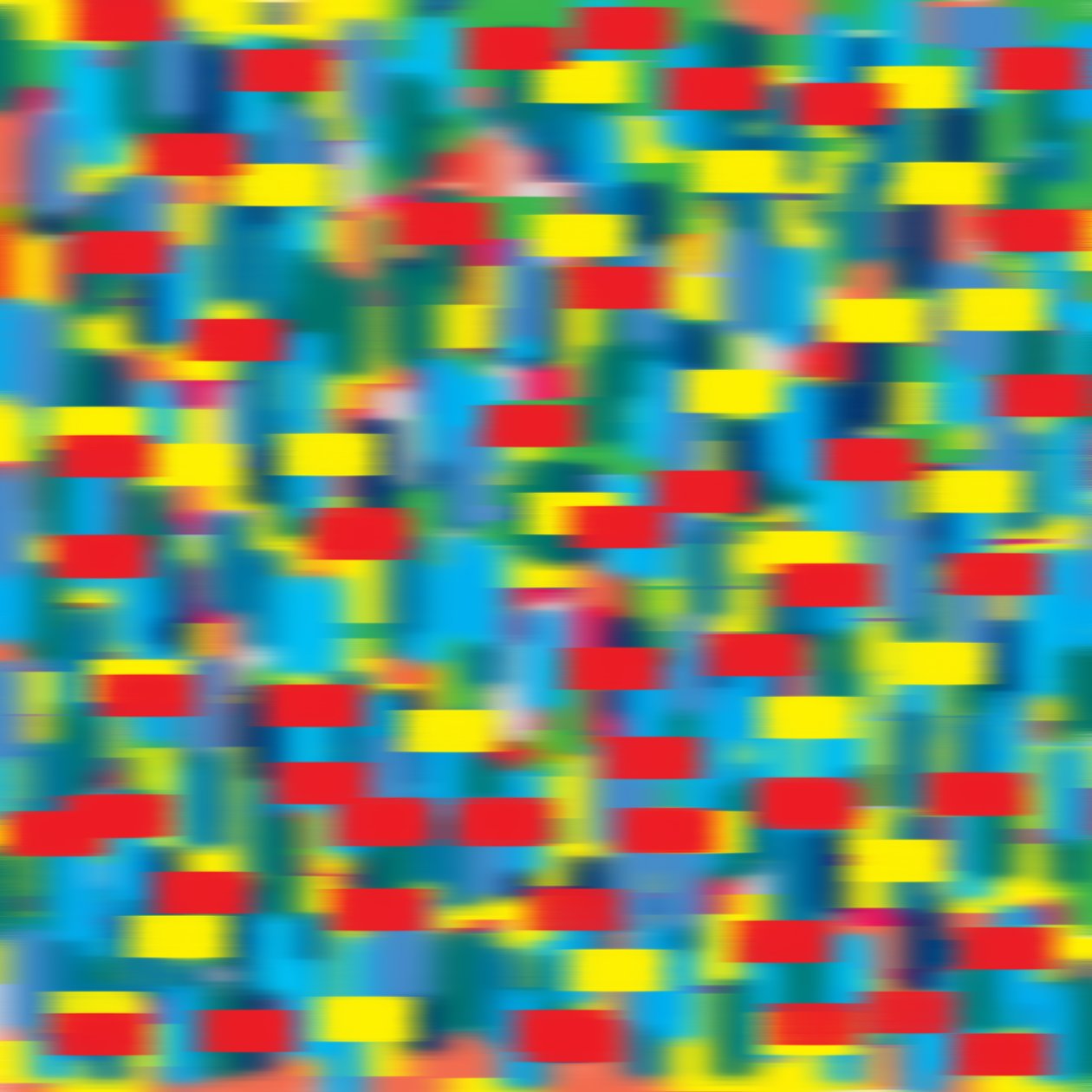 Horizontal Pointillism Blue by Alex Caminker