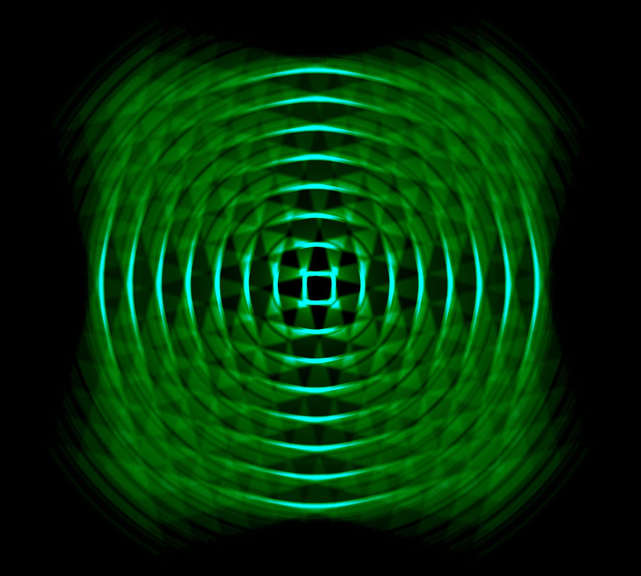 Optical Geometric in Green by Alex Caminker