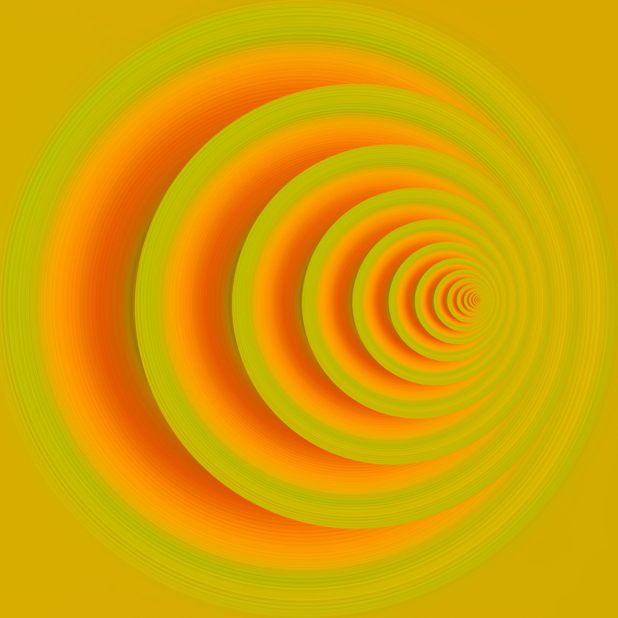Underground Path (Orange) II by Alex Caminker