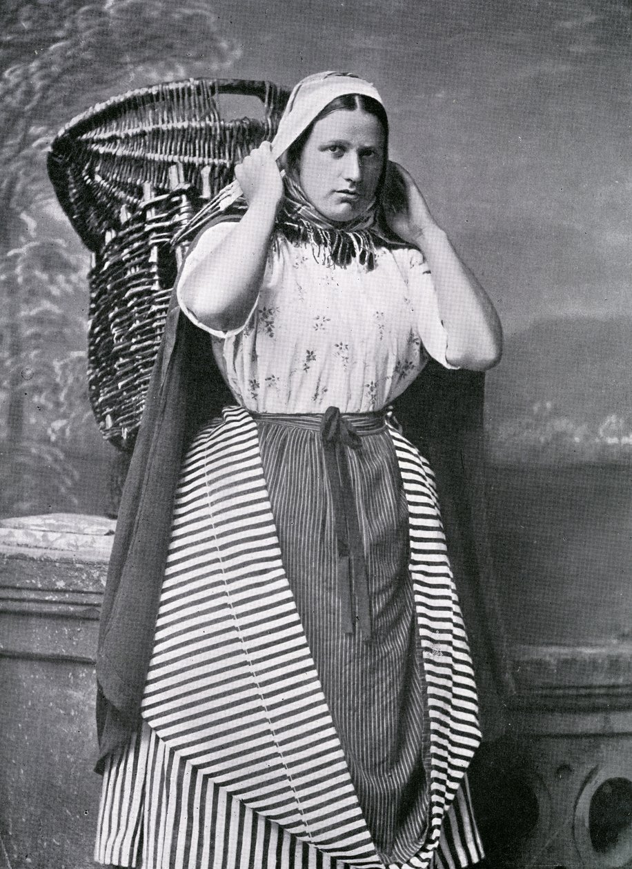 A Newhaven Fishwife, late 19th century by Alexander Adam Inglis