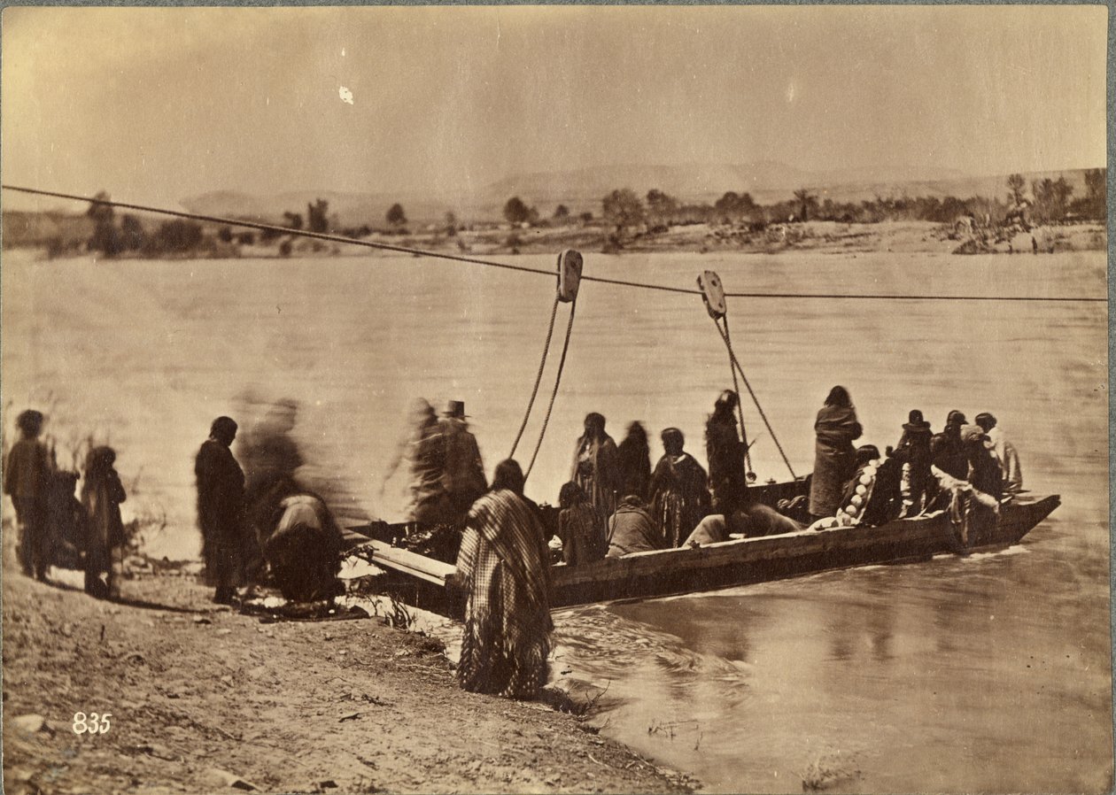 Ferry near Fort Laramie, Dakota by Alexander Gardner