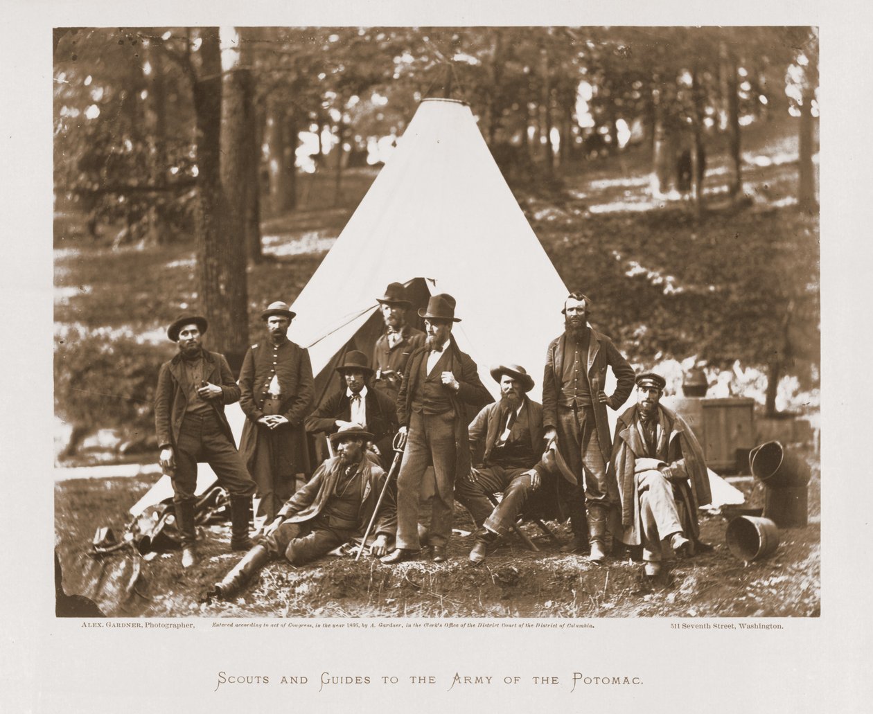 Scouts and Guides to the Army of the Potomac, 1862 by Alexander Gardner