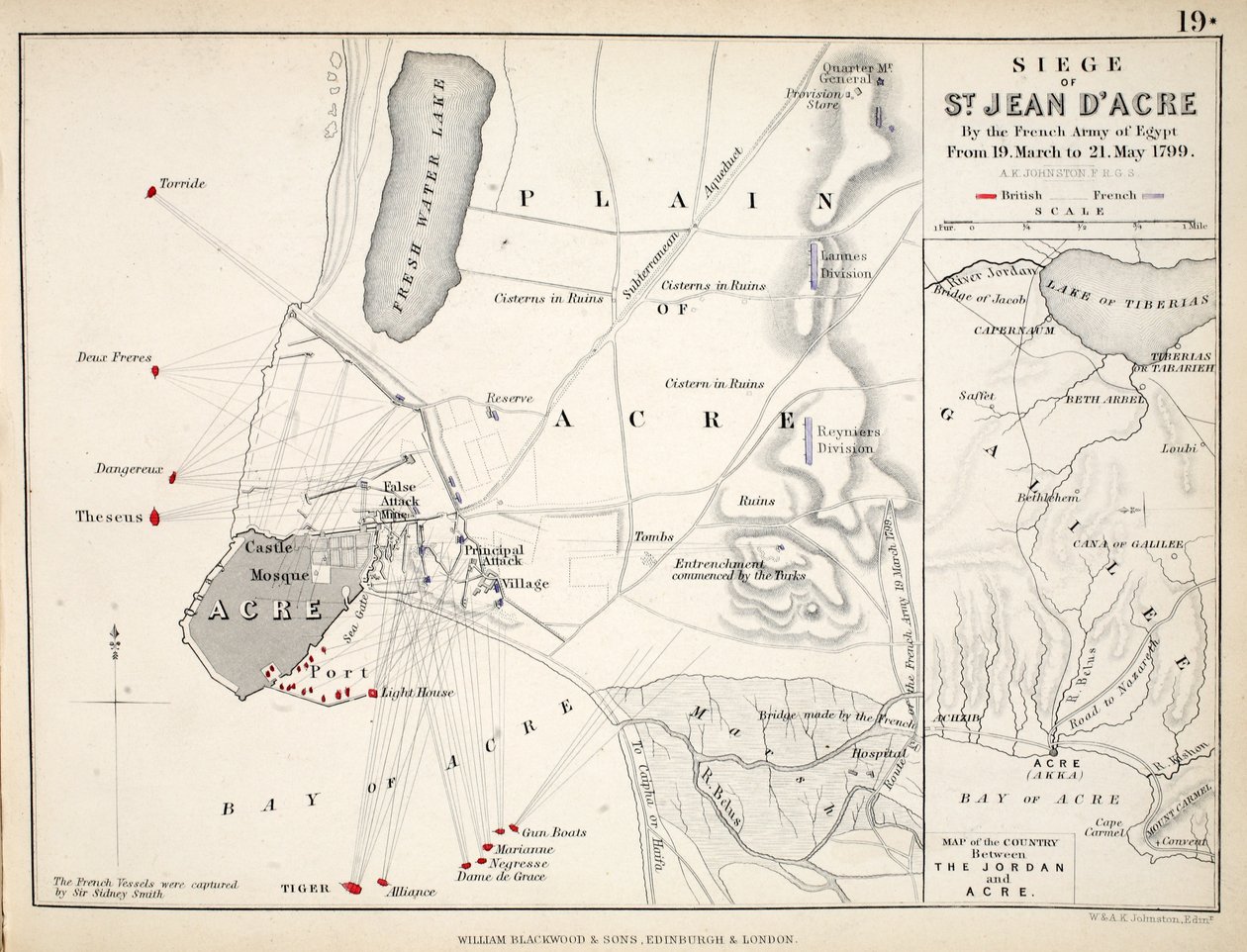 Map of the Siege of St. Jean d