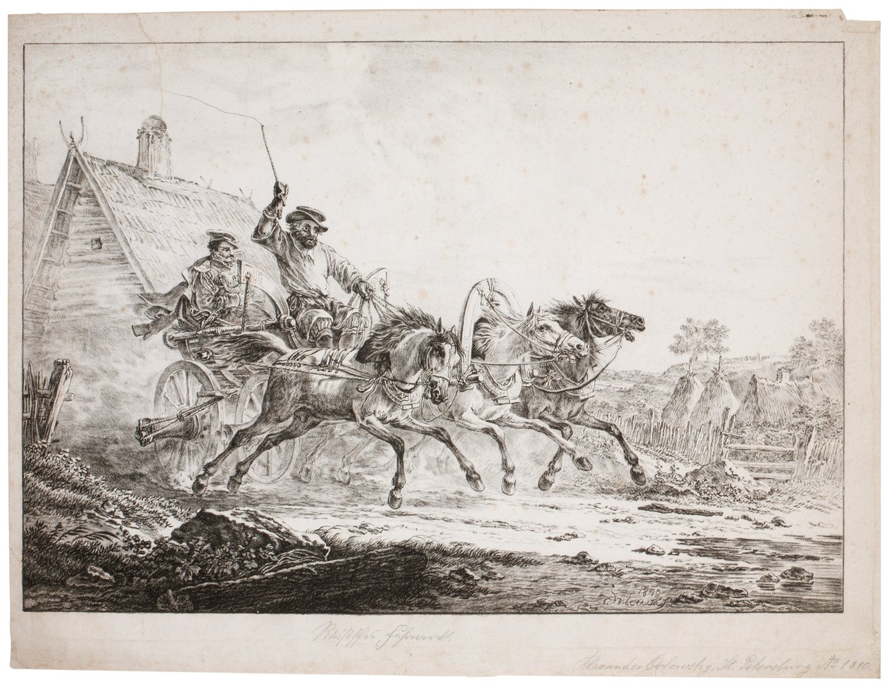 A Postal Troika by after Alexander Orlowski