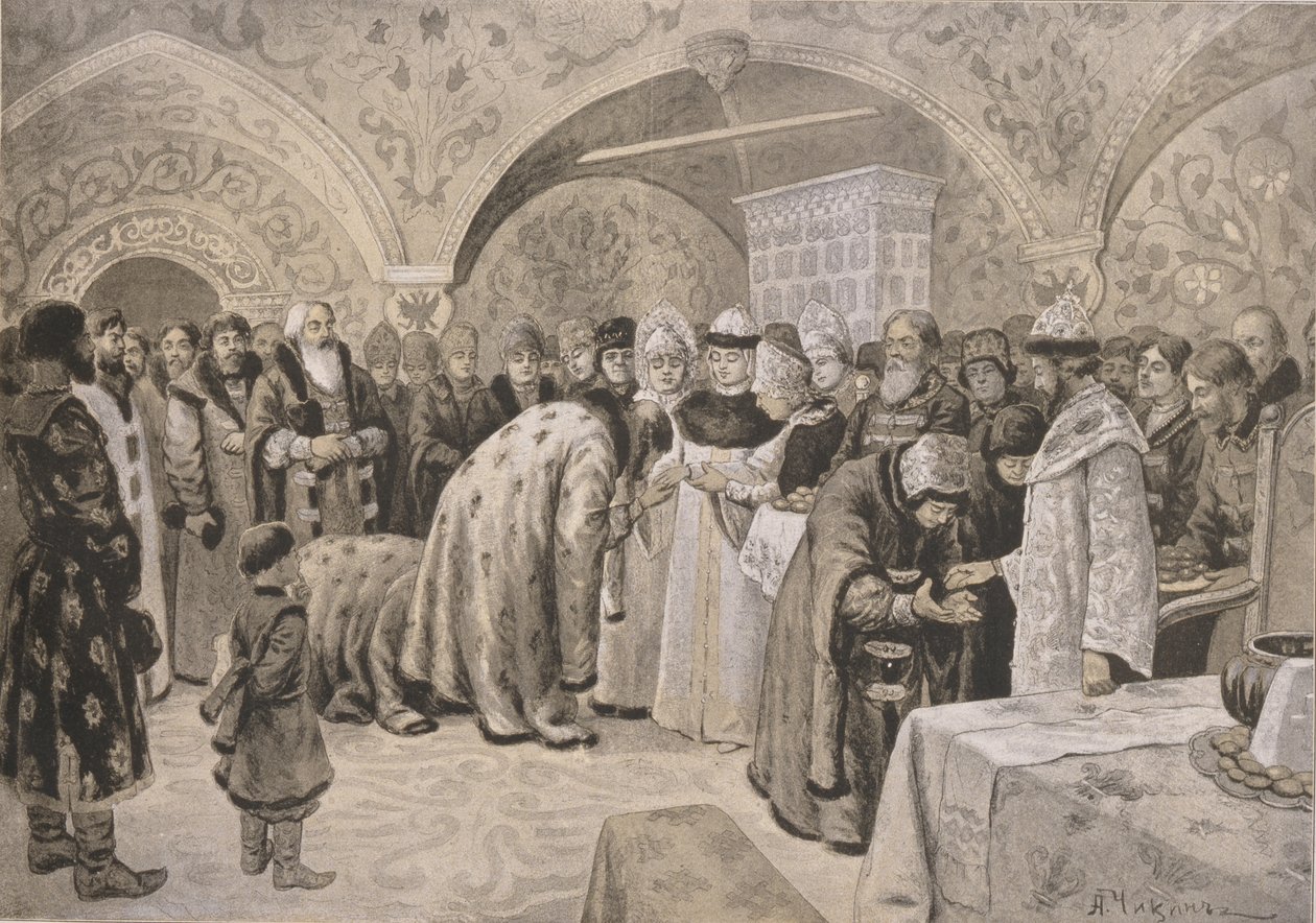 Welcome to the Tsarina after the Easter Matins by Alexander Andreyevich Chikin