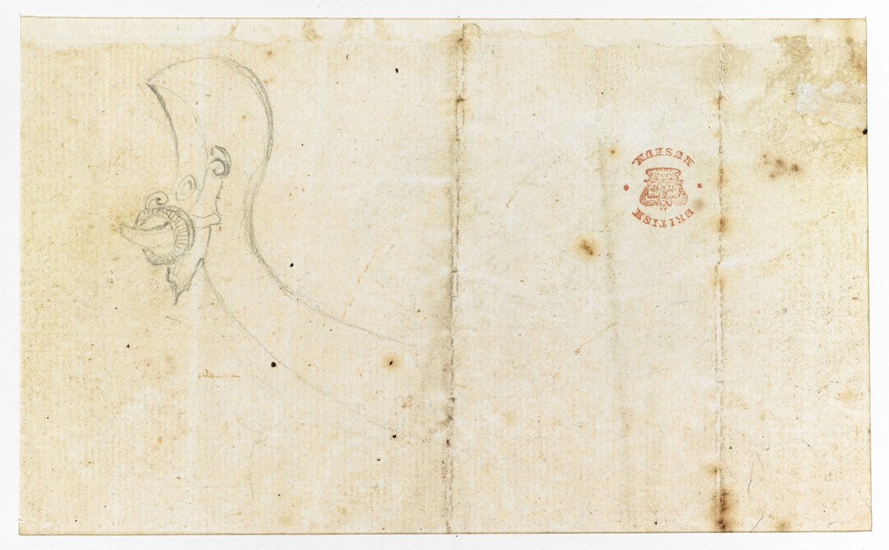 A Sketch, Possibly of Part of a Canoe, from 