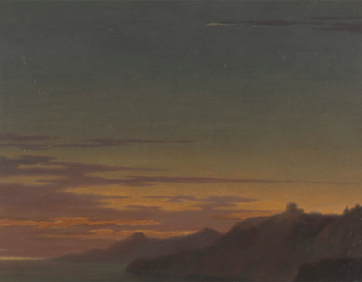 Close of the Day: Sunset on the Coast by Alexander Cozens