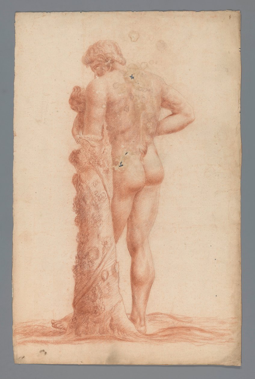 Study of a Statue of a Standing Man with a Child by Alexander Cranendoncq