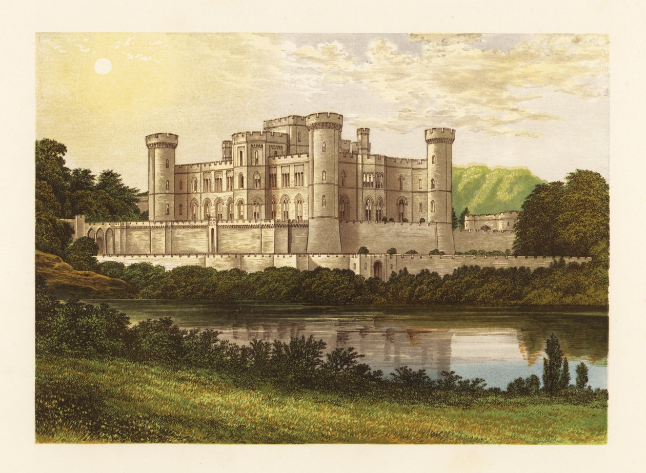 Eastnor Castle, Herefordshire, England.  by Alexander Francis (after) Lydon