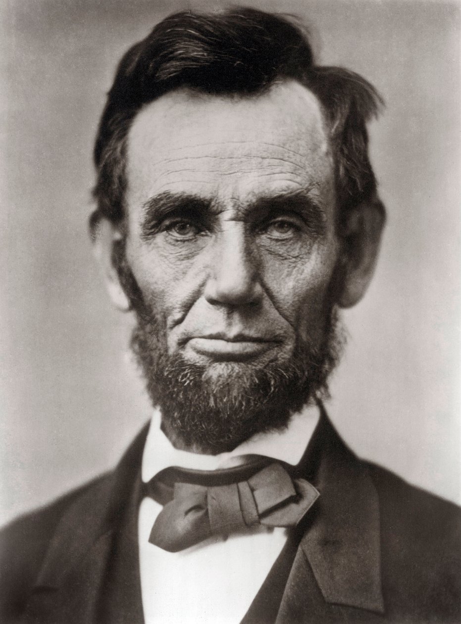 Portrait of Abraham Lincoln (1809-1865), 16th President of the United States of America. Photograph by Alexander Gardner by Alexander Gardner